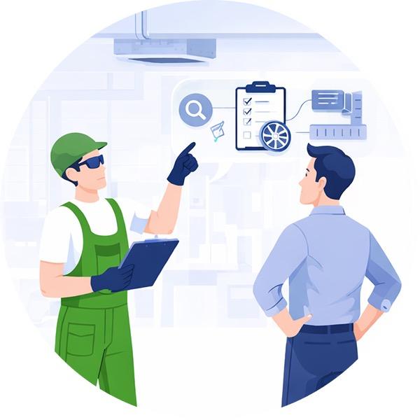 Илюстрация за планиране на услугата